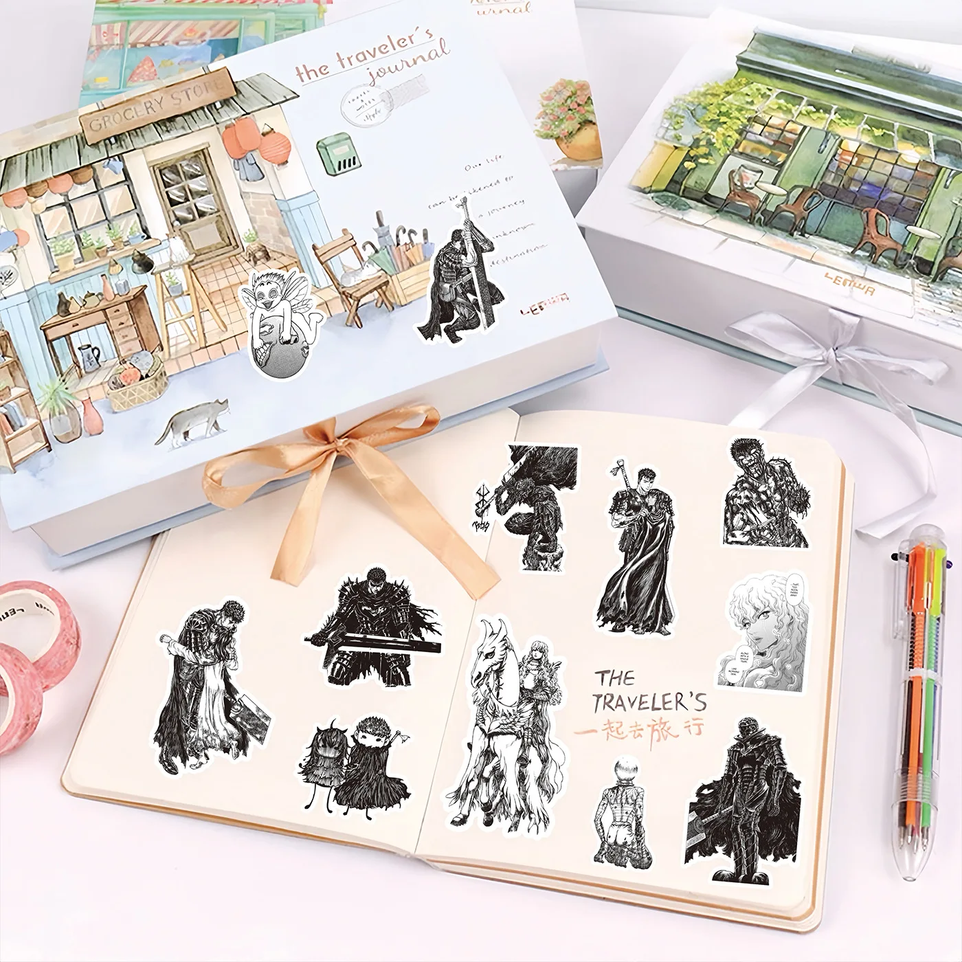 82PCS Berserk Stickers Guts DIY Diary Phone Case Handmade Scrapbook Aesthetic Stickers