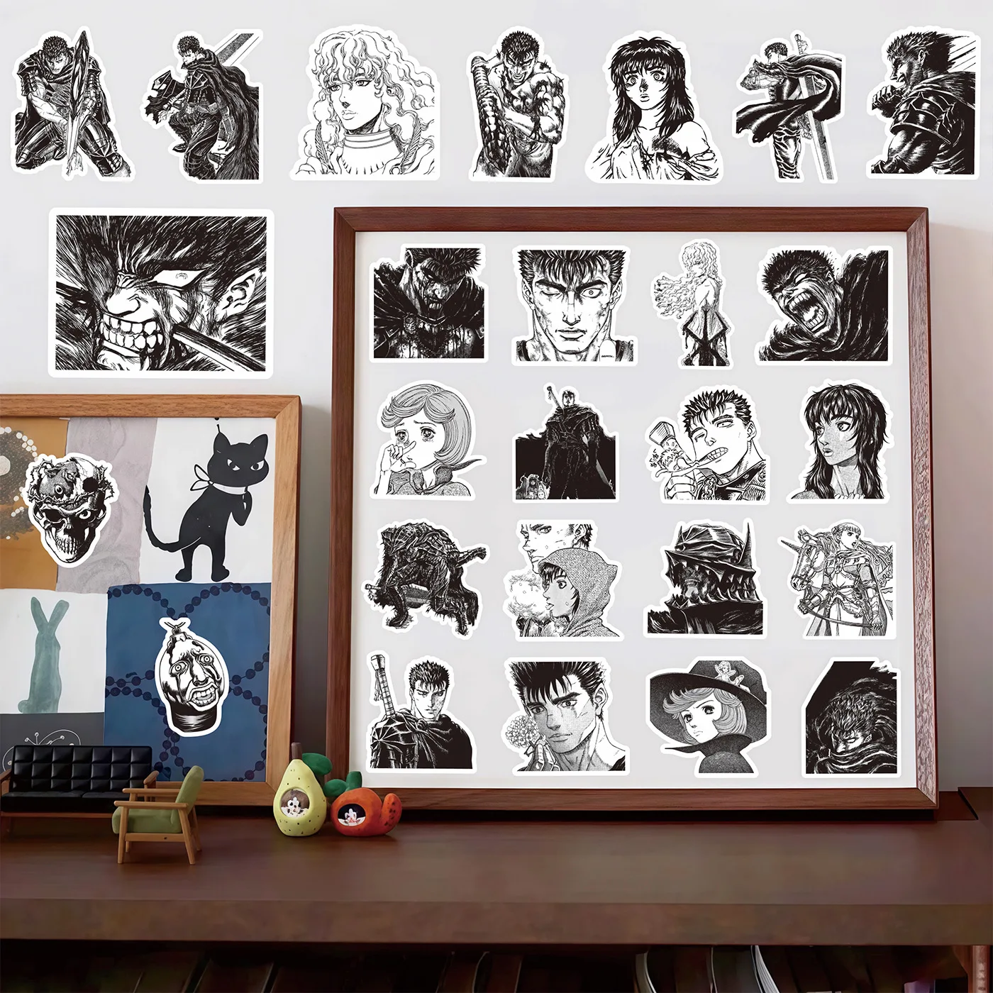 82PCS Berserk Stickers Guts DIY Diary Phone Case Handmade Scrapbook Aesthetic Stickers