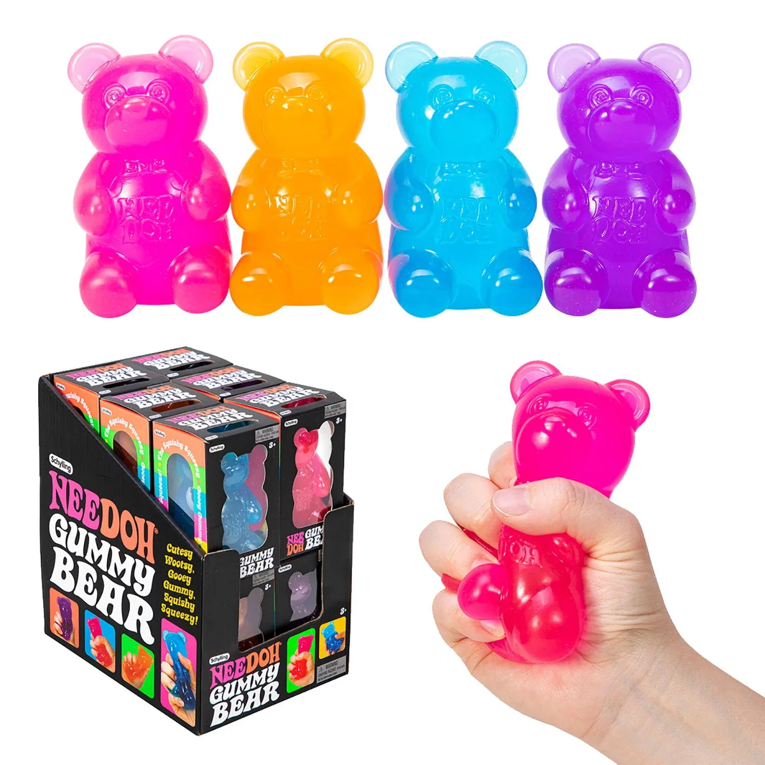 Soft Sensory Desk Ornament: Maltose Bear Shape Stress Reliever, Creative Office Pressure Relief Tool, Aesthetic Room Decoration