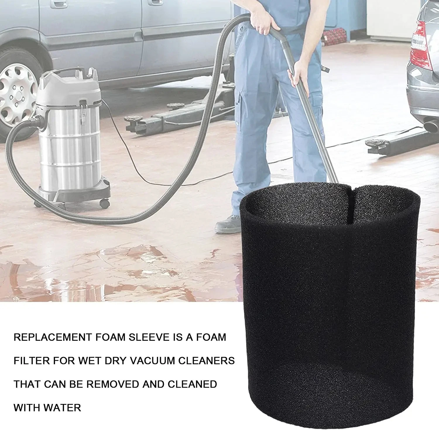 Textile Filter Bags Wet and Dry Foam Filter for Karcher MV1 WD1 WD2 WD3 Vacuum Cleaner Filter Bag Vacuum Cleaner Parts