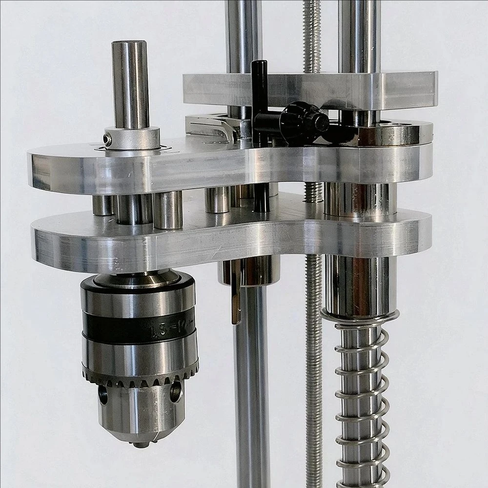 Precision Aluminum Profile Vertical Positioning Tool Woodworking Drilling Stand Mini Desktop Drill Stand For Straight Hole & DIY