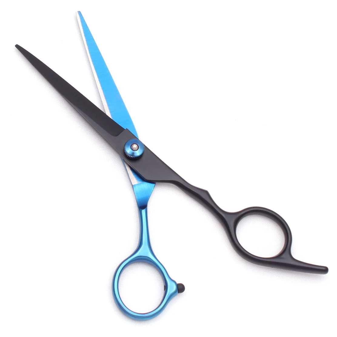Hair Scissors 6" Japan Stainless Hairdressing Scissors Blue Hair Scissors Barber Shop Thinning Scissors Haircut Set Comb C1001