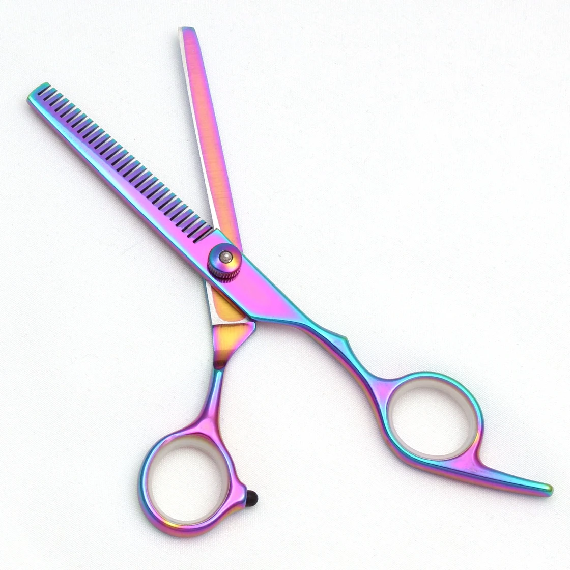 Hair Scissors 6" Japan Stainless Hairdressing Scissors Blue Hair Scissors Barber Shop Thinning Scissors Haircut Set Comb C1001