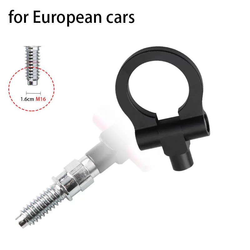Colors Universal Racing Tow Hook Front Rear Car Trailer Hook Car Traction Hook M16 for European Cars M18 for Japanese Cars