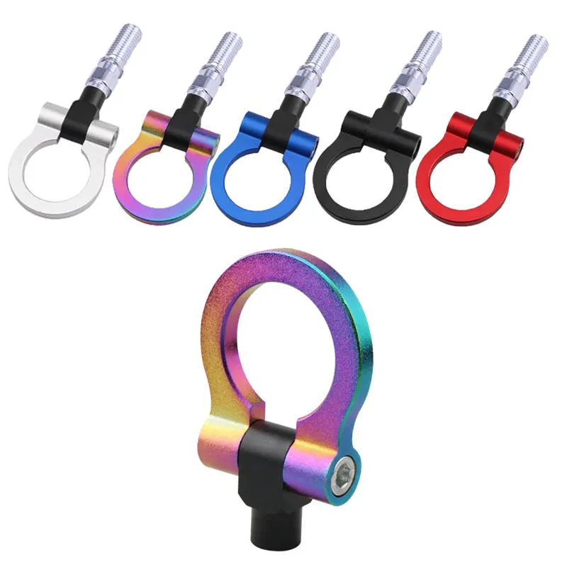 Colors Universal Racing Tow Hook Front Rear Car Trailer Hook Car Traction Hook M16 for European Cars M18 for Japanese Cars