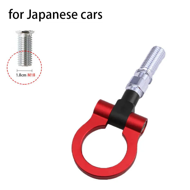 Colors Universal Racing Tow Hook Front Rear Car Trailer Hook Car Traction Hook M16 for European Cars M18 for Japanese Cars