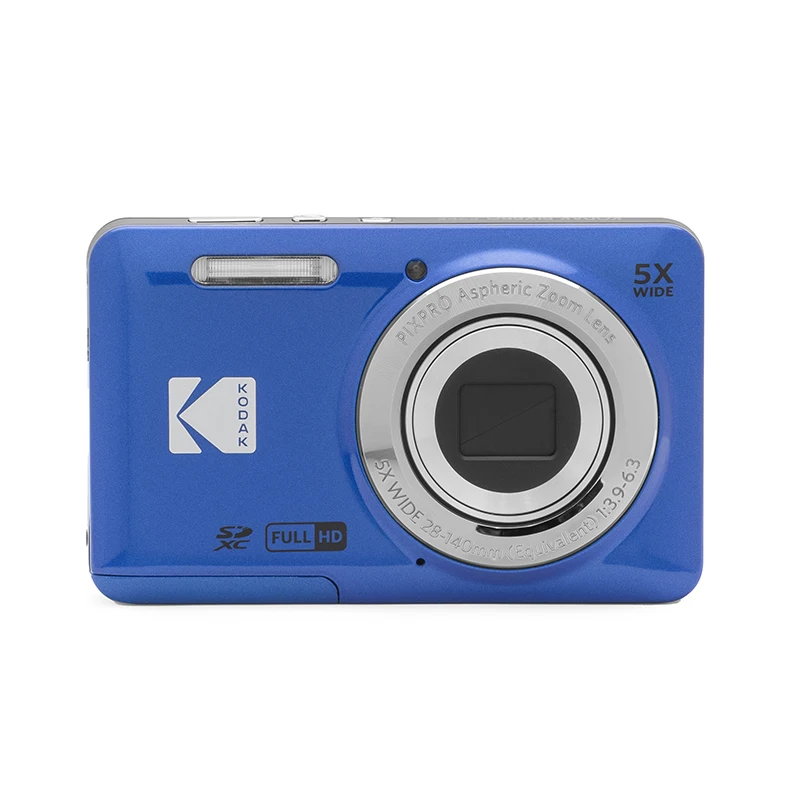 Original KODAK PIXPRO FZ55 Digital Camera 16MP 5X Zoom 1080P Vlogging Compact Point & Shoot with 32GB SD Card Case Gift Kit