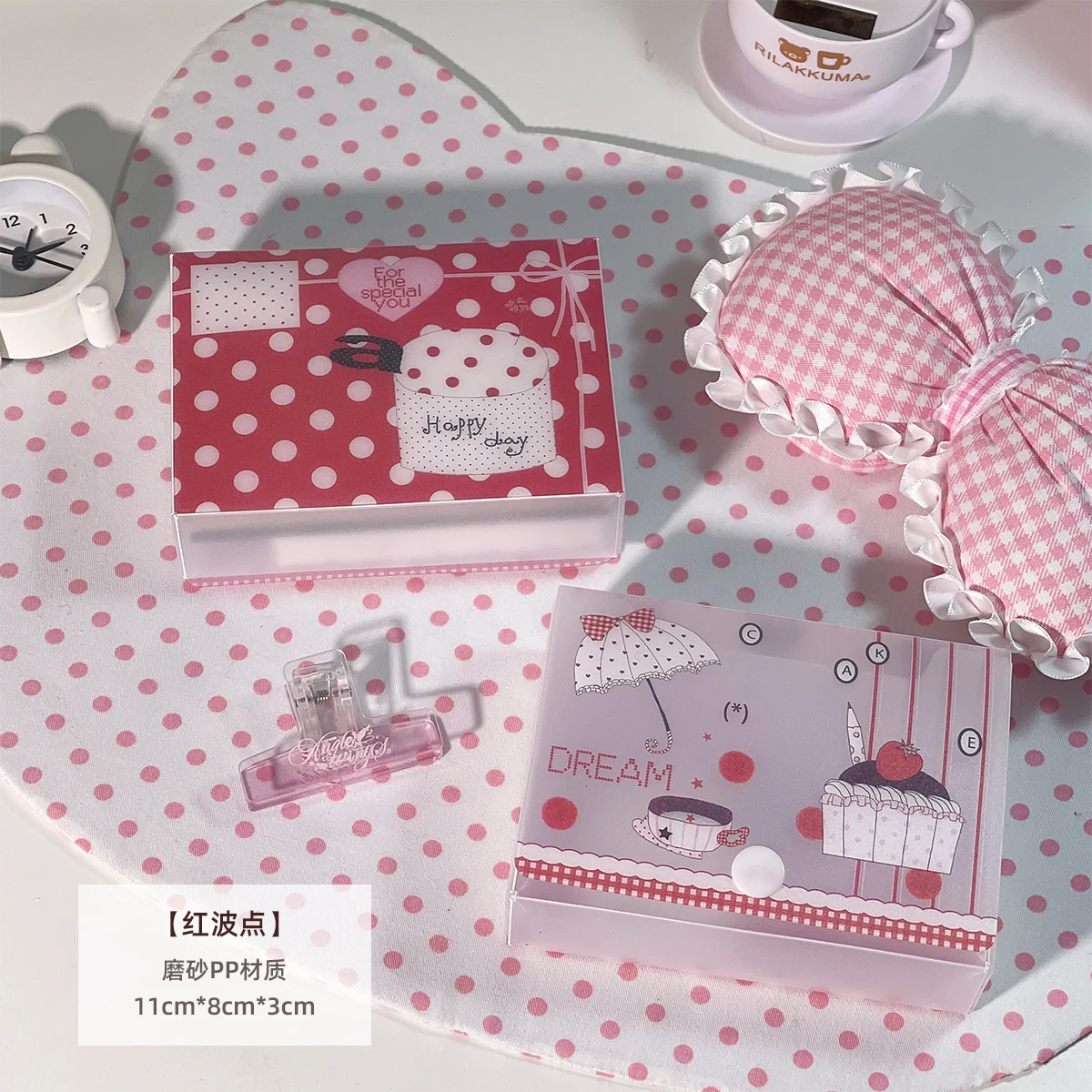 M5 Storage Box Organizer 3-inch Album Stickers Notes Idol Cards Photos Cute Name Card Holder Minimalist Style