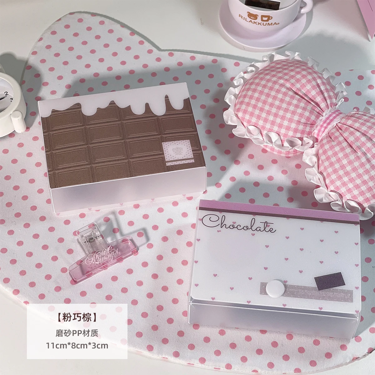 M5 Storage Box Organizer 3-inch Album Stickers Notes Idol Cards Photos Cute Name Card Holder Minimalist Style