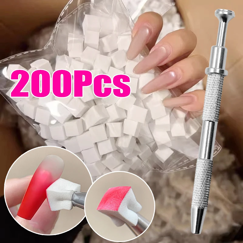 Mini Square Nail Art Sponge with 4 Claws Nail Gradient Brush Set Multipurpose Blush Gradient Sponges Beauty Manicure Supplies