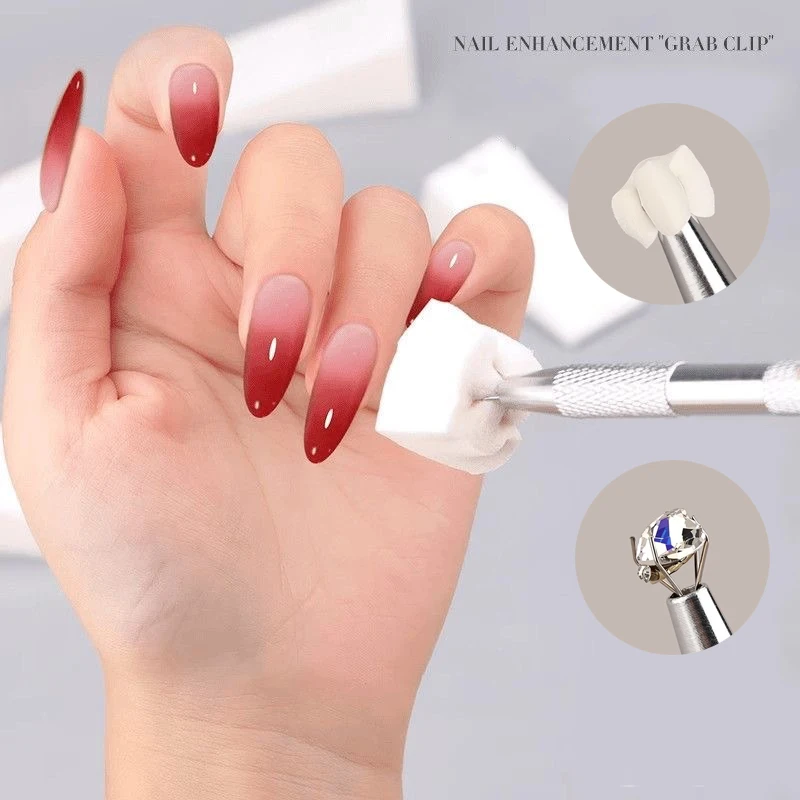 Mini Square Nail Art Sponge with 4 Claws Nail Gradient Brush Set Multipurpose Blush Gradient Sponges Beauty Manicure Supplies