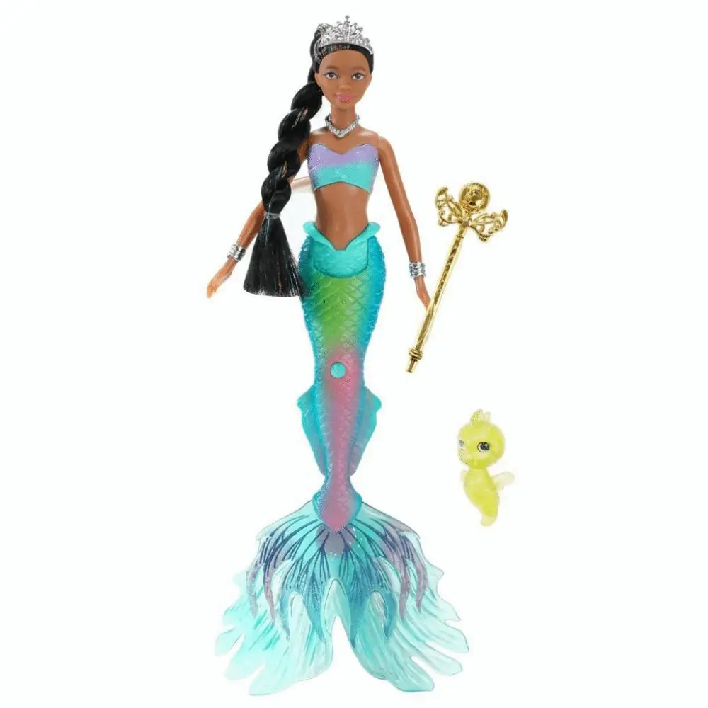 Cute Soft Light Light Music Mermaid 32cm Gentle Music Playhouse Toy Cartoon Children Gift Children Play