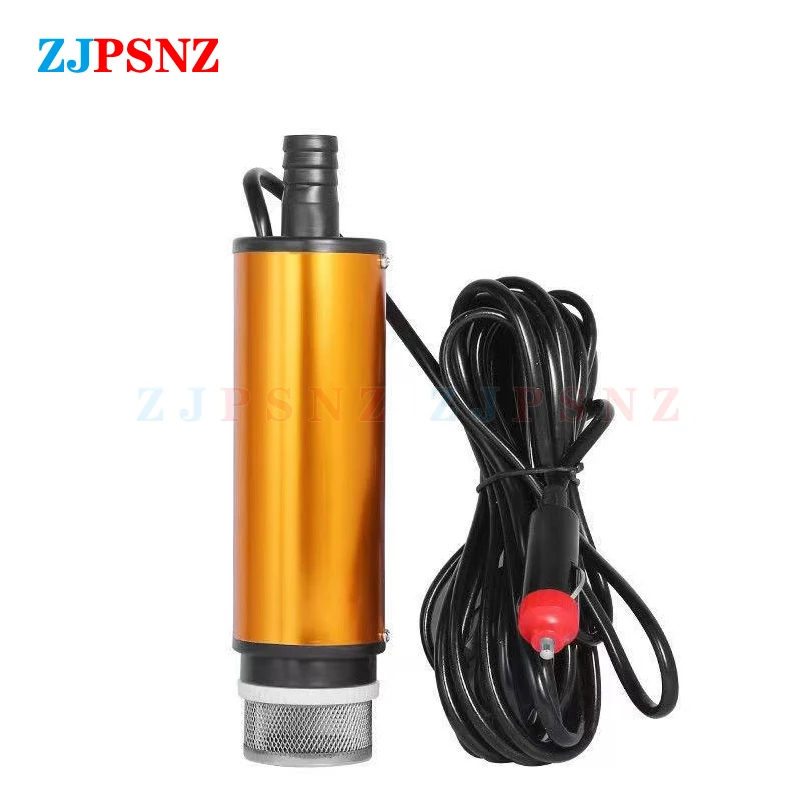Portable Electric Submersible Pump 12V 24V Diesel Oil Water Sewage Water Transfer Pump Fuel Pump Kit for Car Camping Fishing RV