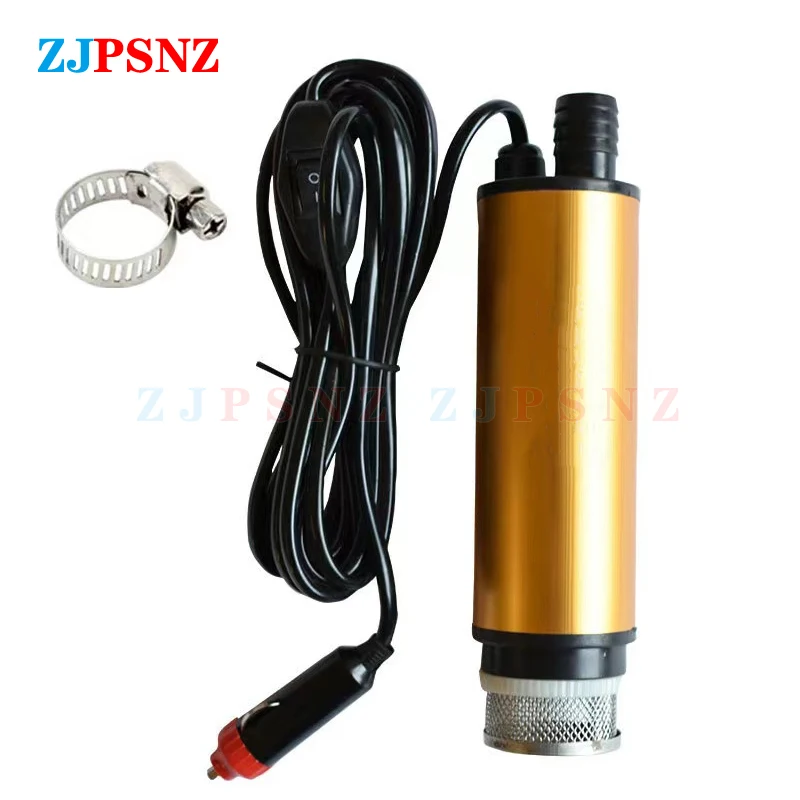 Portable Electric Submersible Pump 12V 24V Diesel Oil Water Sewage Water Transfer Pump Fuel Pump Kit for Car Camping Fishing RV