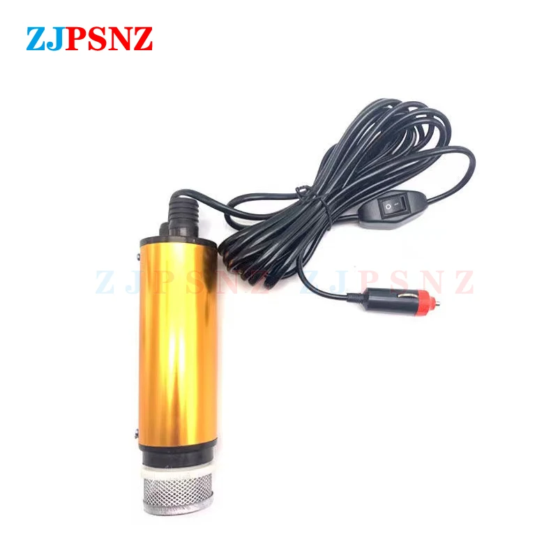Portable Electric Submersible Pump 12V 24V Diesel Oil Water Sewage Water Transfer Pump Fuel Pump Kit for Car Camping Fishing RV