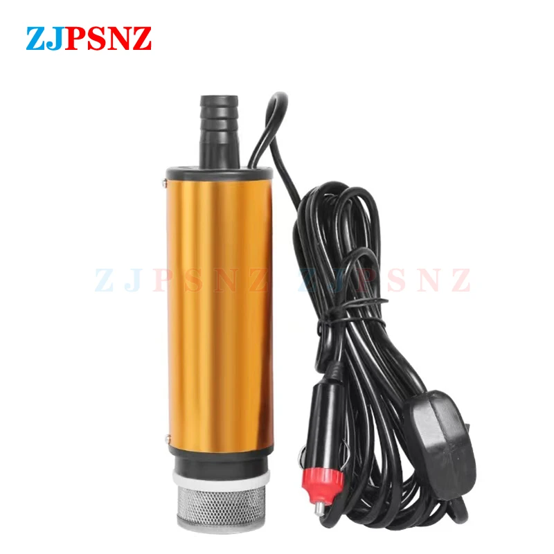 Portable Electric Submersible Pump 12V 24V Diesel Oil Water Sewage Water Transfer Pump Fuel Pump Kit for Car Camping Fishing RV