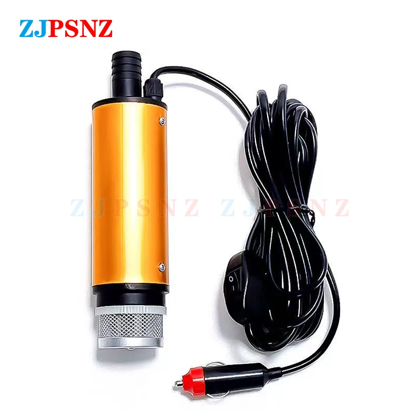 Portable Electric Submersible Pump 12V 24V Diesel Oil Water Sewage Water Transfer Pump Fuel Pump Kit for Car Camping Fishing RV