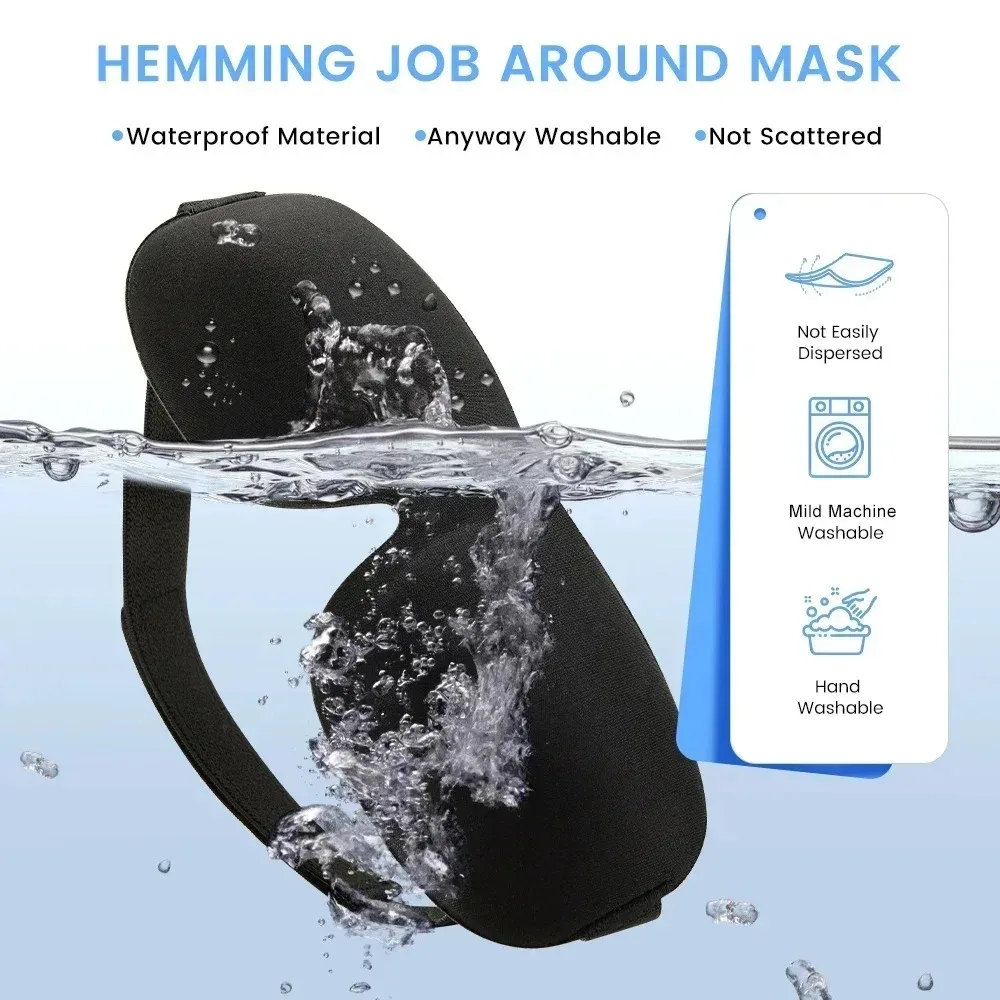 Hot 3D Non-Marking Three-Dimensional Eye Mask Without Nose Simple Solid Color Blackout Sleep Mask Students Lunch Break Eye Masks