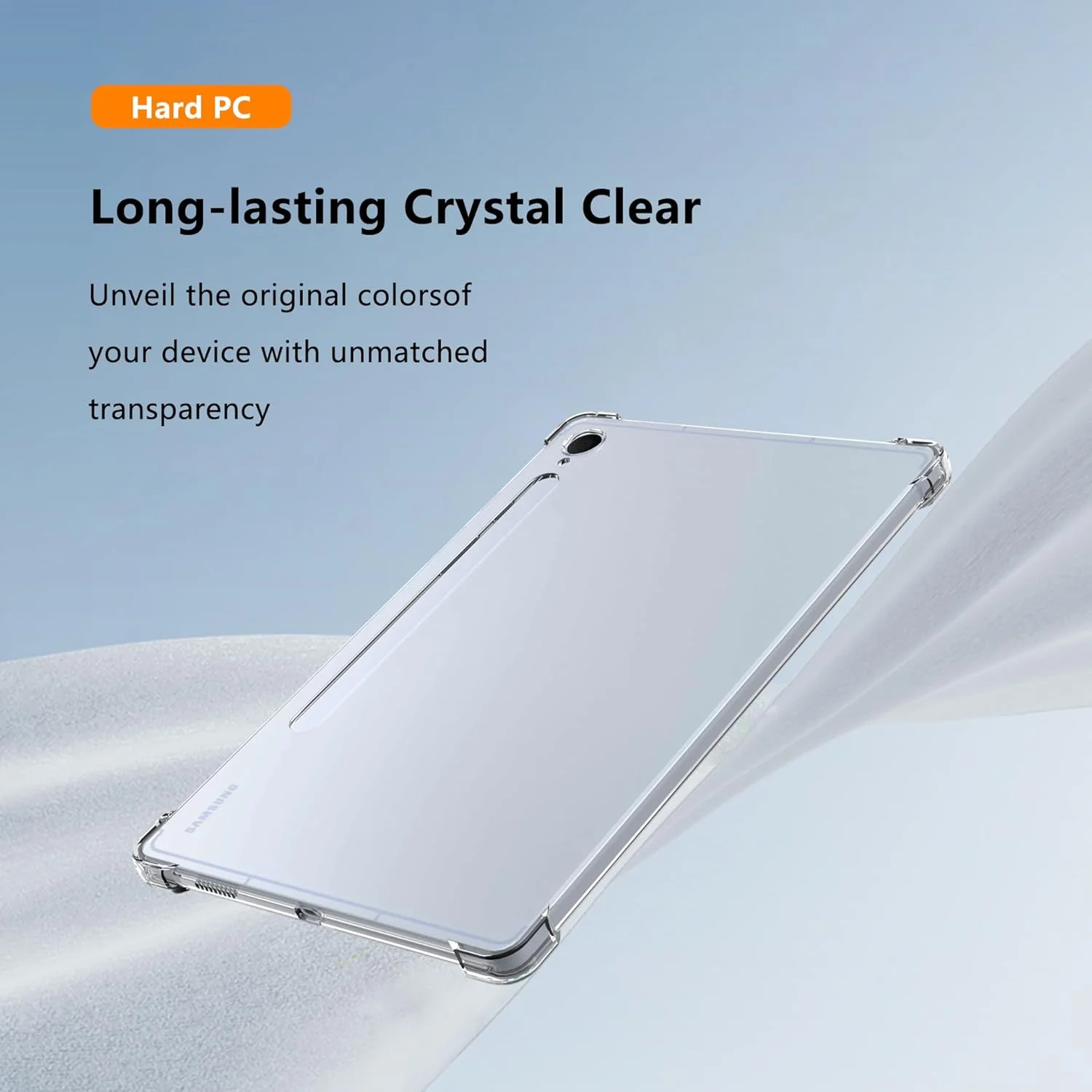 Tablet Cover for Samsung Galaxy Tab A11/A9/A11 Plus/S6 Lite/A8/A7/A7 Lite Slim TPU Anti-Yellowing Silicone Transparent case