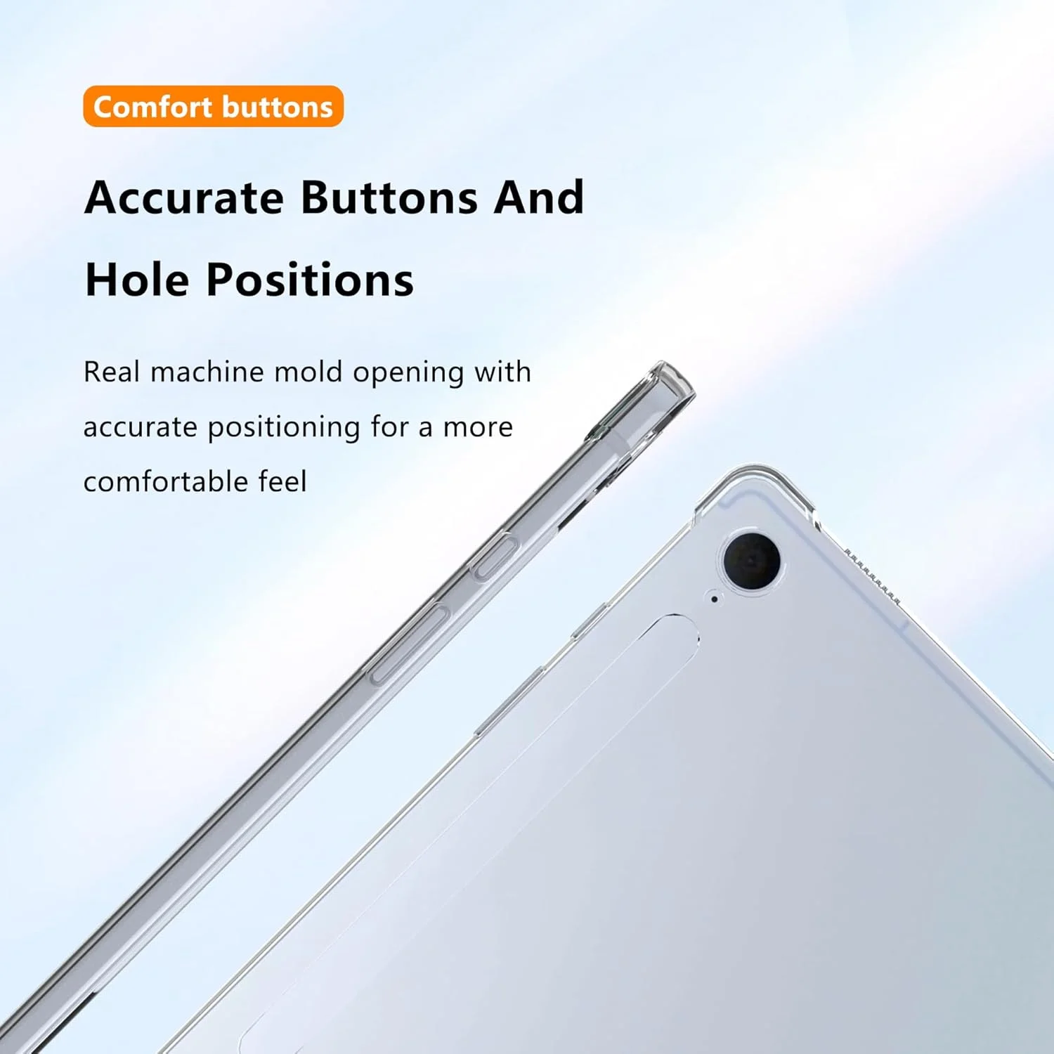 Tablet Cover for Samsung Galaxy Tab A11/A9/A11 Plus/S6 Lite/A8/A7/A7 Lite Slim TPU Anti-Yellowing Silicone Transparent case