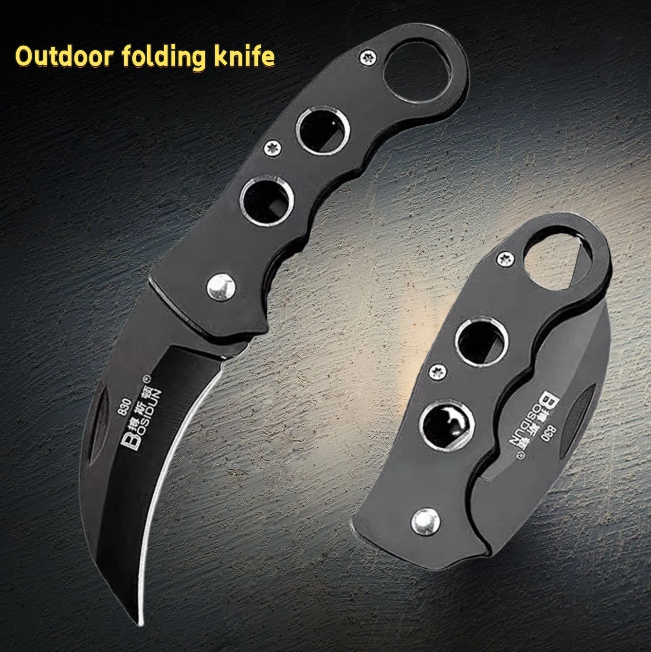 Outdoor Eagle Claw Knife Curved Detached Express Short Personalized Carrying Wolf Folding Knife Camping Survival Knife