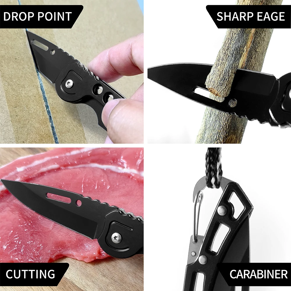 Outdoor Eagle Claw Knife Curved Detached Express Short Personalized Carrying Wolf Folding Knife Camping Survival Knife
