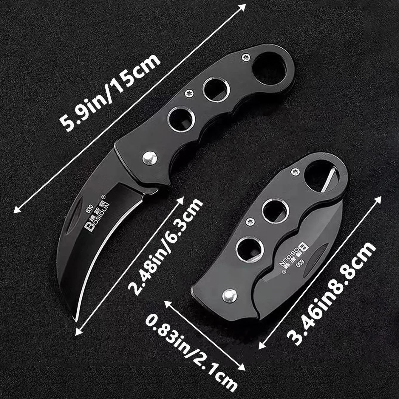 Outdoor Eagle Claw Knife Curved Detached Express Short Personalized Carrying Wolf Folding Knife Camping Survival Knife