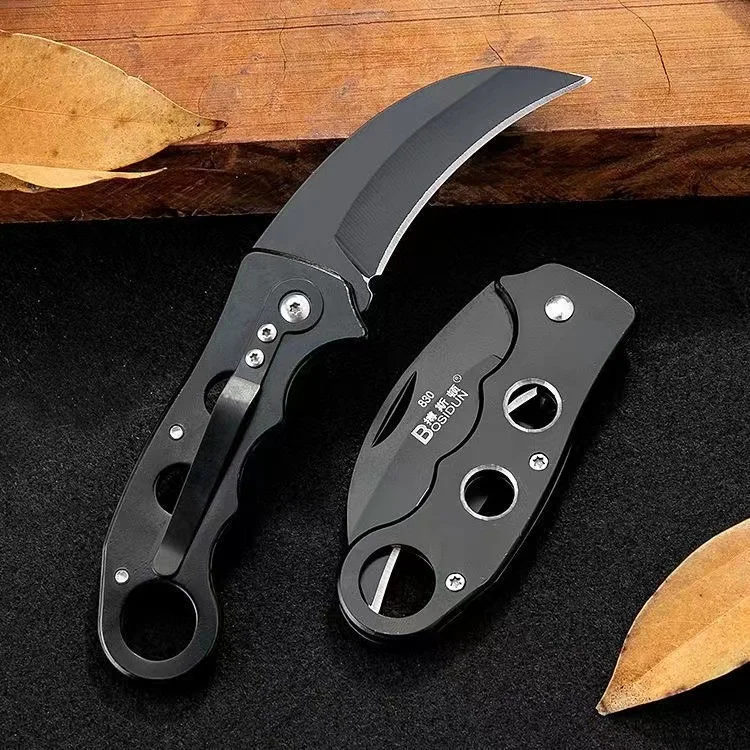 Outdoor Eagle Claw Knife Curved Detached Express Short Personalized Carrying Wolf Folding Knife Camping Survival Knife
