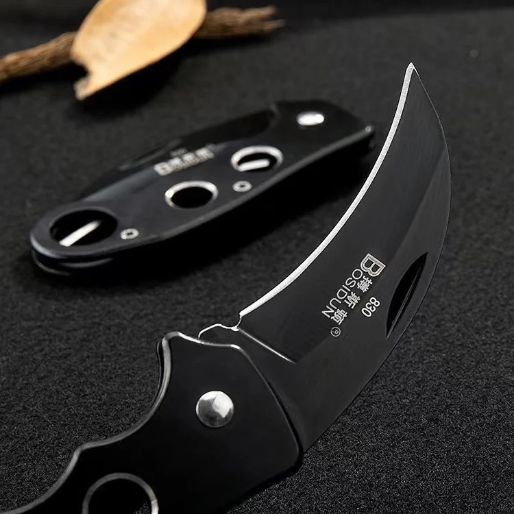 Outdoor Eagle Claw Knife Curved Detached Express Short Personalized Carrying Wolf Folding Knife Camping Survival Knife