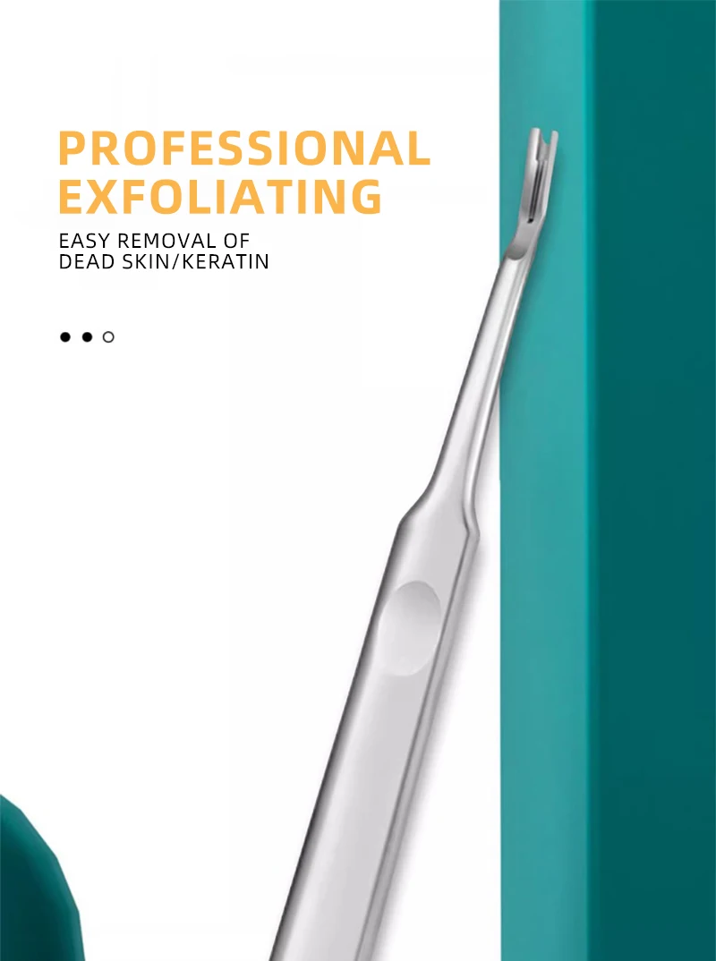 metal Cuticle Pusher Dead Skin Remover Nail Care Tool for Manicure