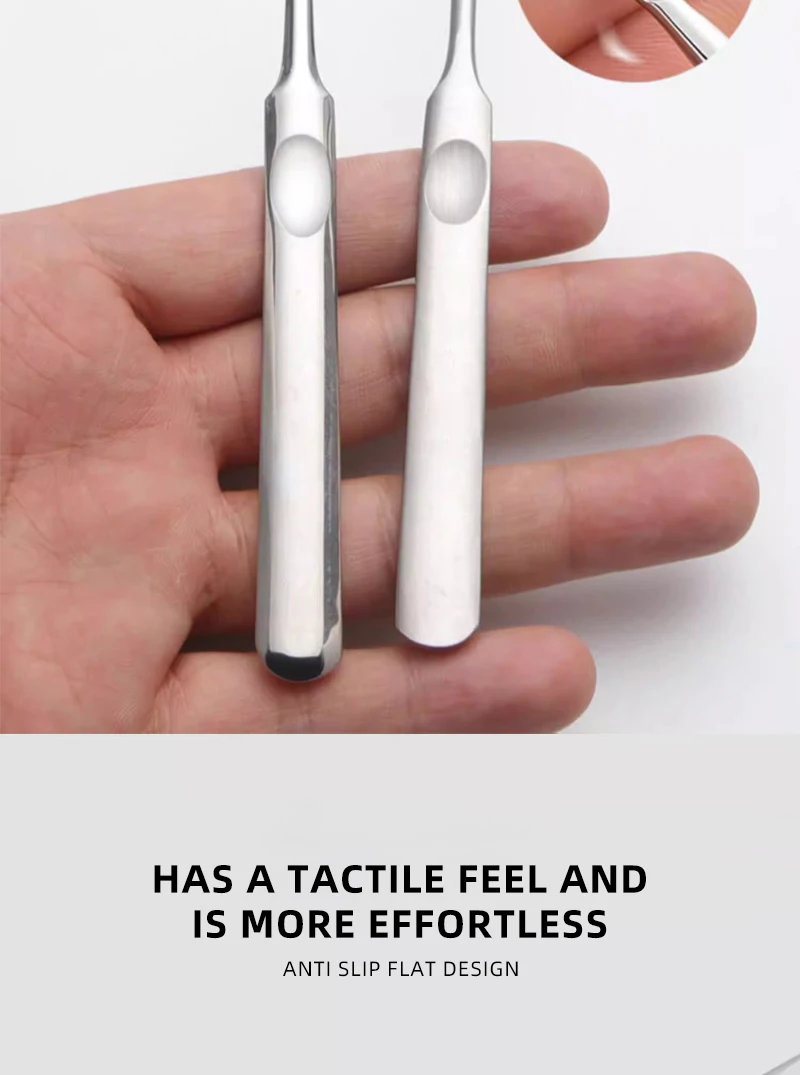 metal Cuticle Pusher Dead Skin Remover Nail Care Tool for Manicure