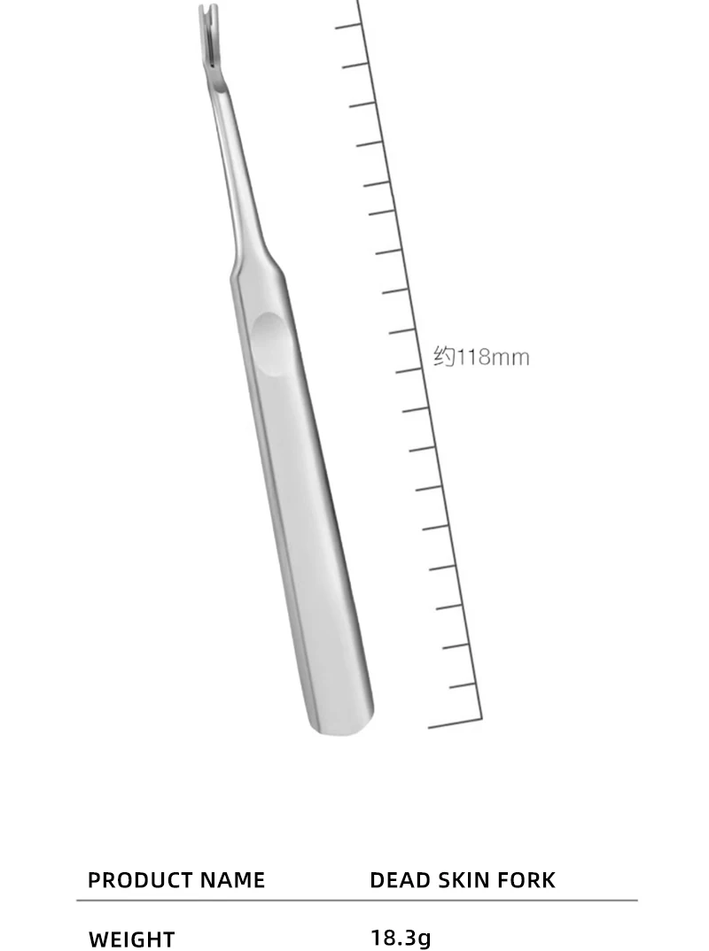 metal Cuticle Pusher Dead Skin Remover Nail Care Tool for Manicure