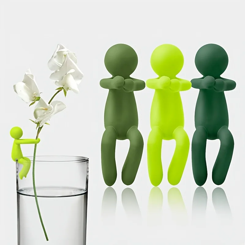 Human Shaped Plant Support Stand, Colorful Plastic Vine Fixing Holder, Reusable Indoor Potted Plant Climbing Shaping Decor Frame