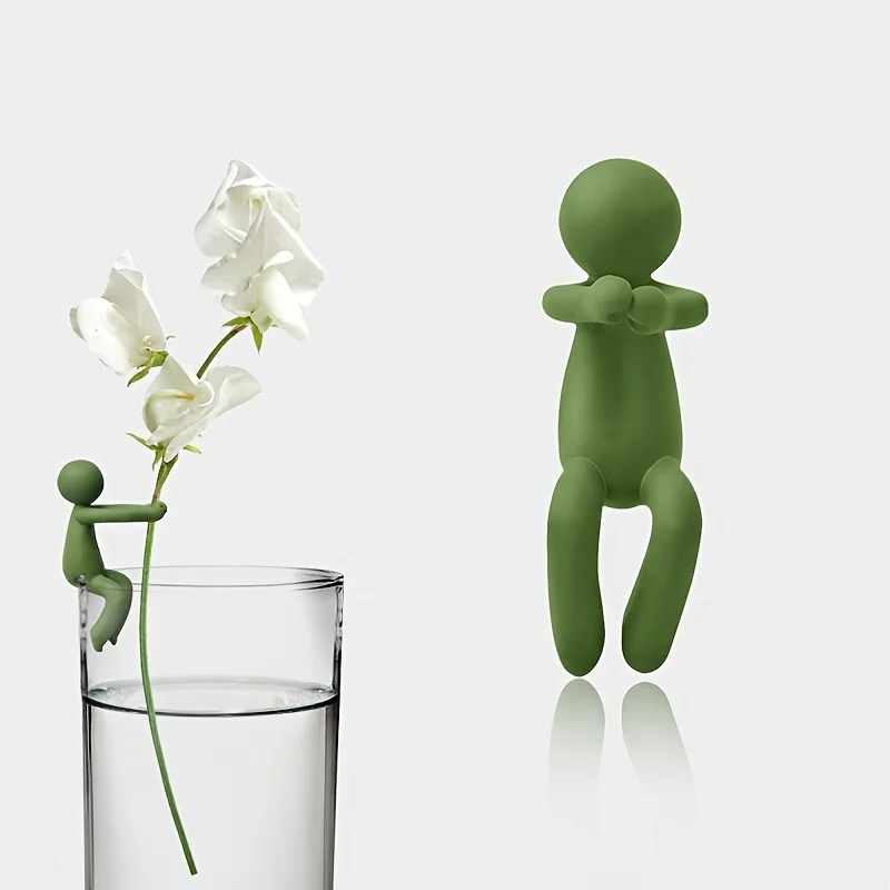Human Shaped Plant Support Stand, Colorful Plastic Vine Fixing Holder, Reusable Indoor Potted Plant Climbing Shaping Decor Frame