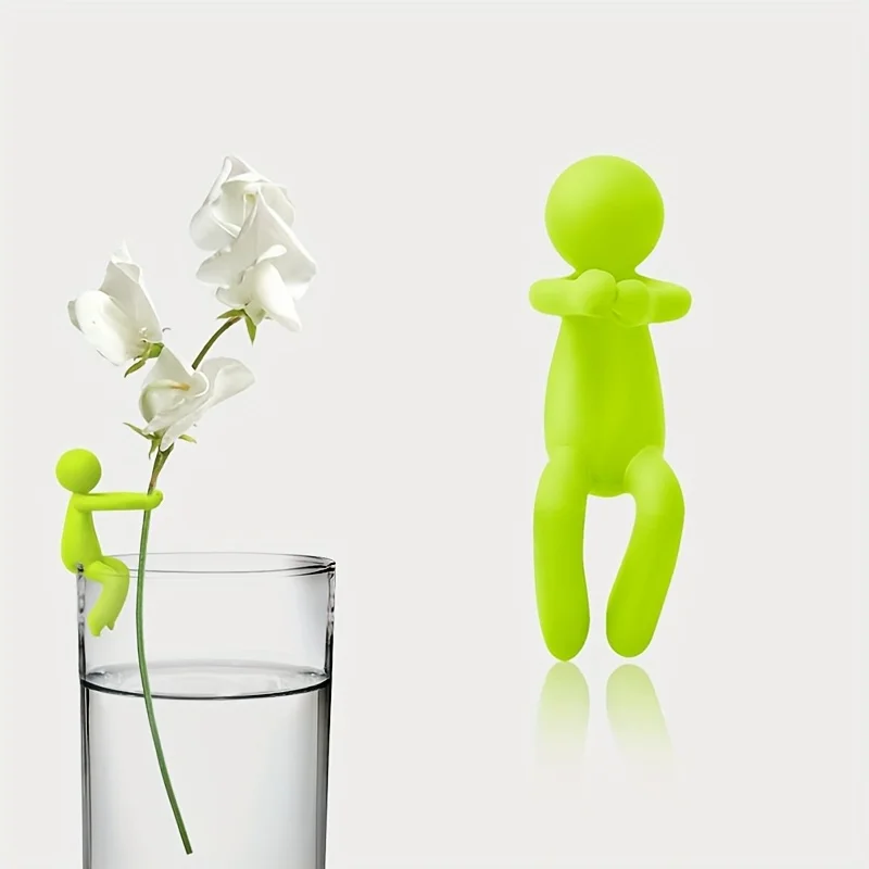 Human Shaped Plant Support Stand, Colorful Plastic Vine Fixing Holder, Reusable Indoor Potted Plant Climbing Shaping Decor Frame