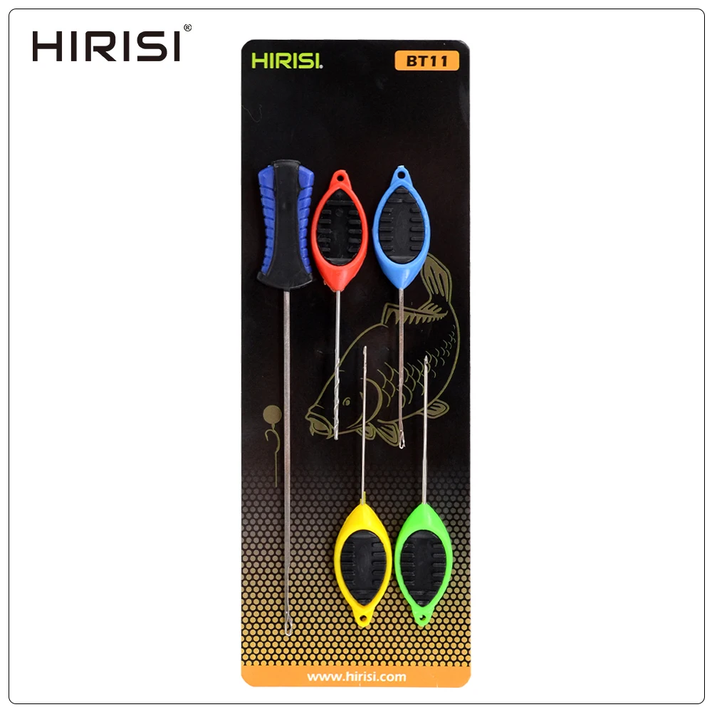 Hirisi Carp Fishing Bait Needle Set, Pop Up Boilie Rigs Splicing Needle Carp Hook Link Making Tools Fishing Accessories BT11