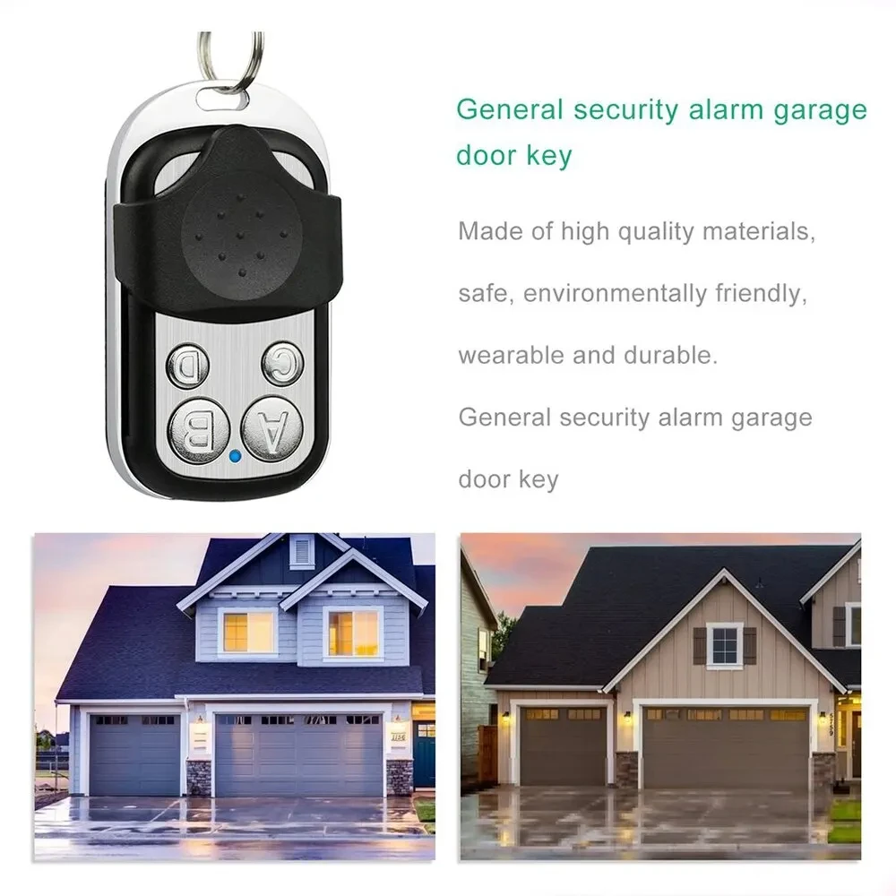 4Button 433MHz Universal Metal Push Button Remote Control Transmitter ABCD / Lock Unlock 4 Buttons Garage Door Opener Remote