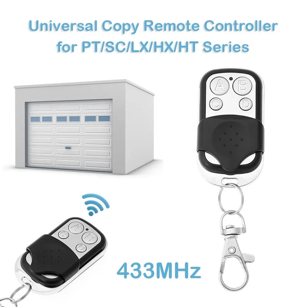4Button 433MHz Universal Metal Push Button Remote Control Transmitter ABCD / Lock Unlock 4 Buttons Garage Door Opener Remote