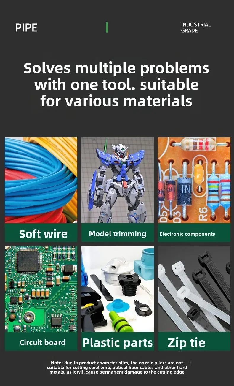 Baolian Industrial Grade Special Sharp Side Mouth Pliers,High Hardness Electrician Small Diagonal Pliers,Electrician Manual Tool