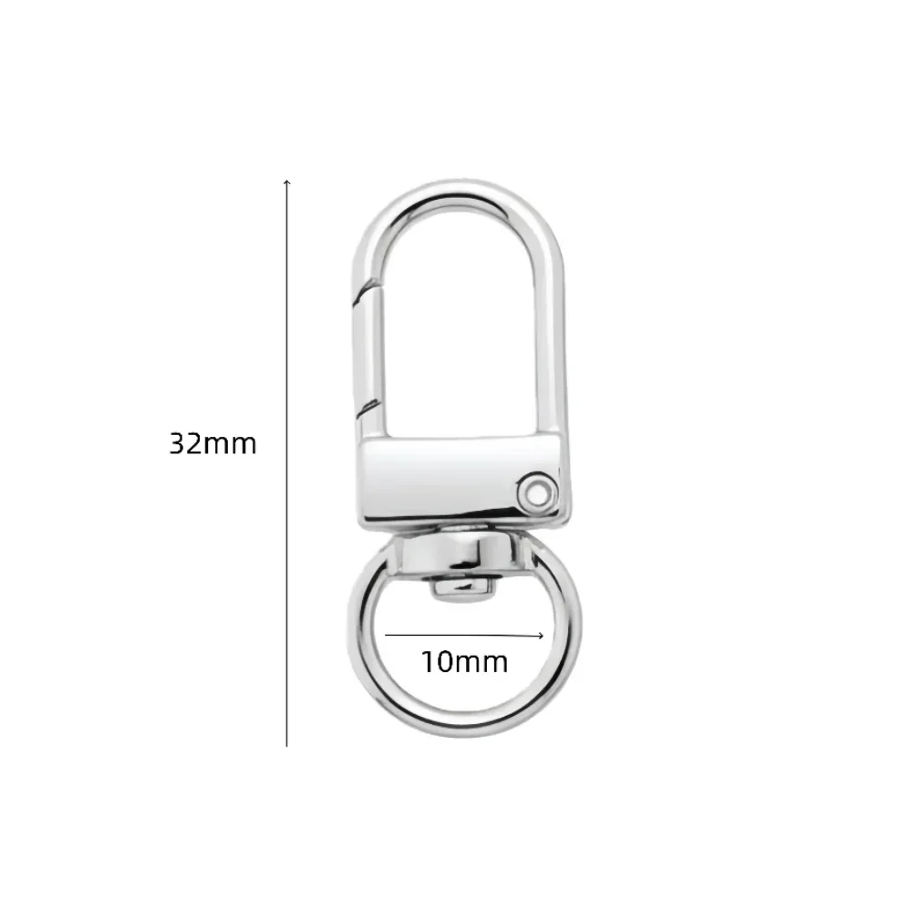 5-100Pcs Alloy Snap Lobster Clasp Hooks Keychain Findings for DIY Key Chain Necklace Bracelet Accessories Supplies Accessories