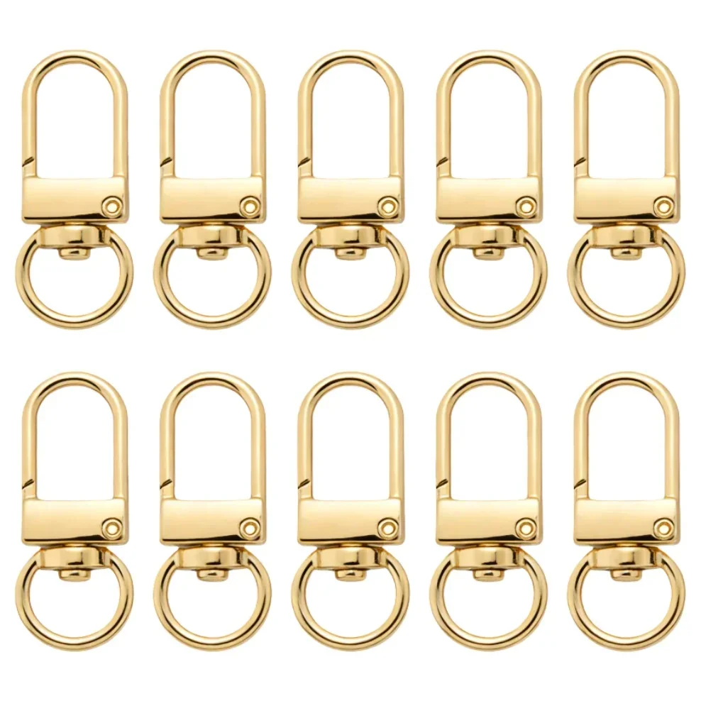 5-100Pcs Alloy Snap Lobster Clasp Hooks Keychain Findings for DIY Key Chain Necklace Bracelet Accessories Supplies Accessories