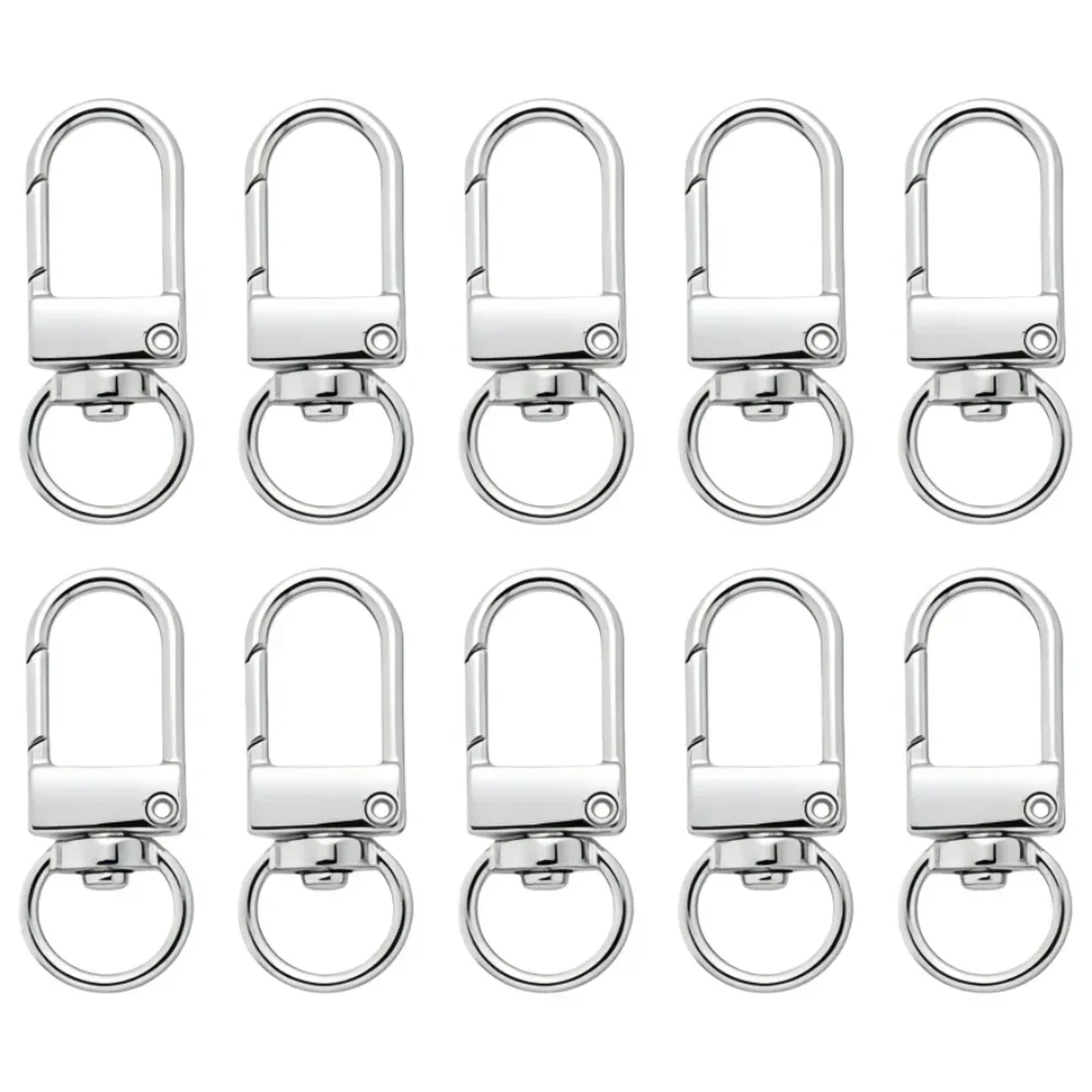 5-100Pcs Alloy Snap Lobster Clasp Hooks Keychain Findings for DIY Key Chain Necklace Bracelet Accessories Supplies Accessories