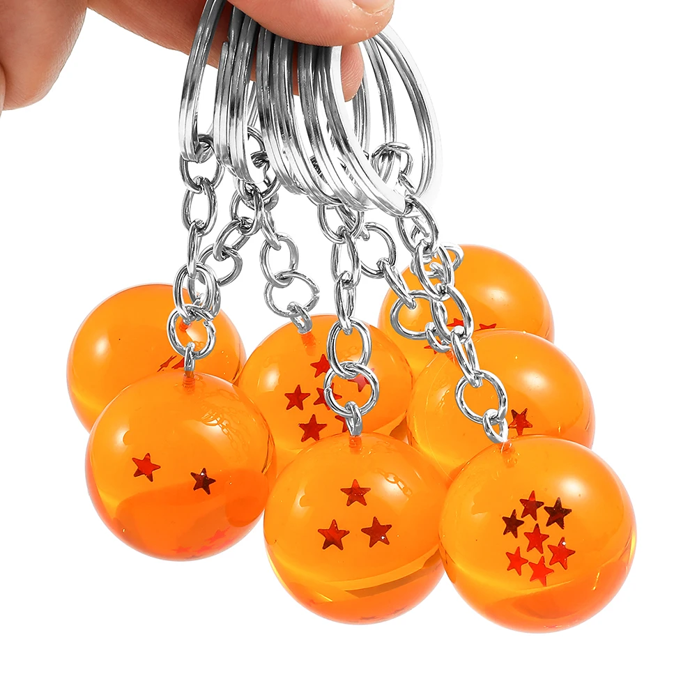 Japanese Cartoon Dragon Ball Keychain Figurine Toy Key Ring Pendant Car Keychain Gift Accessory