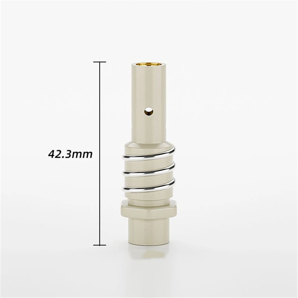 6PCS/Pack, MB-15AK 15AK Coated Welding Tool 0.8mm 1.0mm 1.2mm Purple Copper Conductive Coating Nozzle Insulating Sleeve Connecti