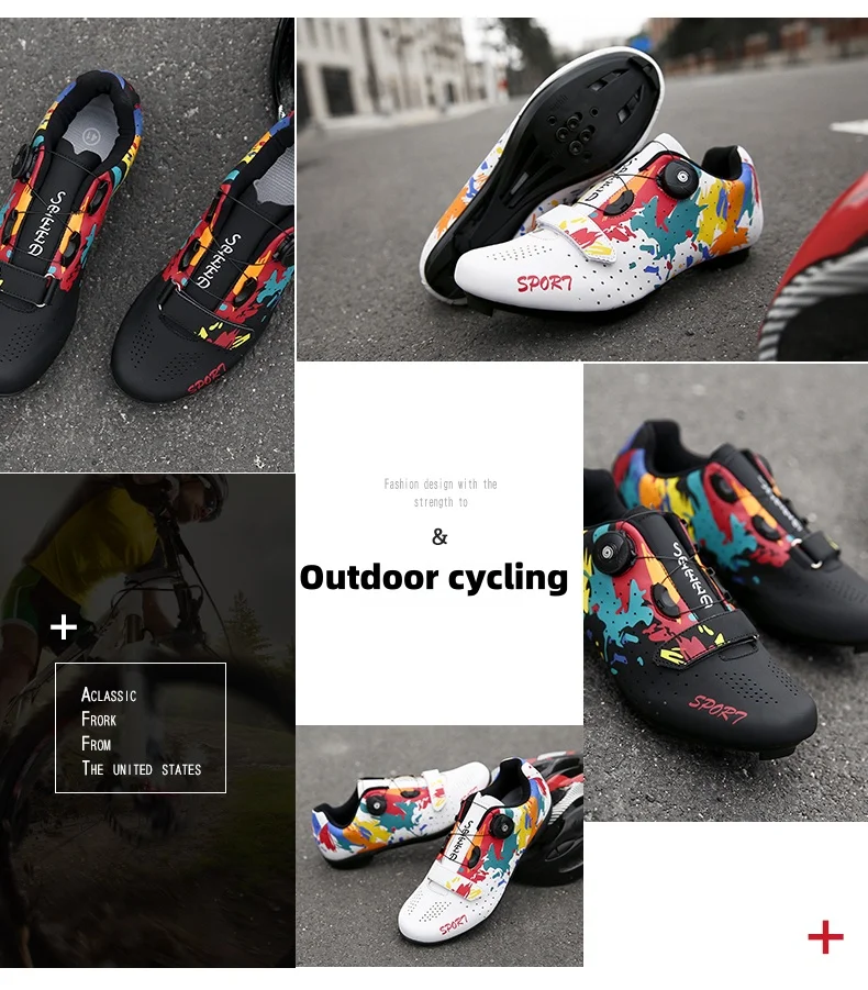 Men's Cycling Shoes MTB, Lightweight And Durable Mountain Cycling Shoes, Suitable For Outdoor Mountain Riding Unisex 37-46