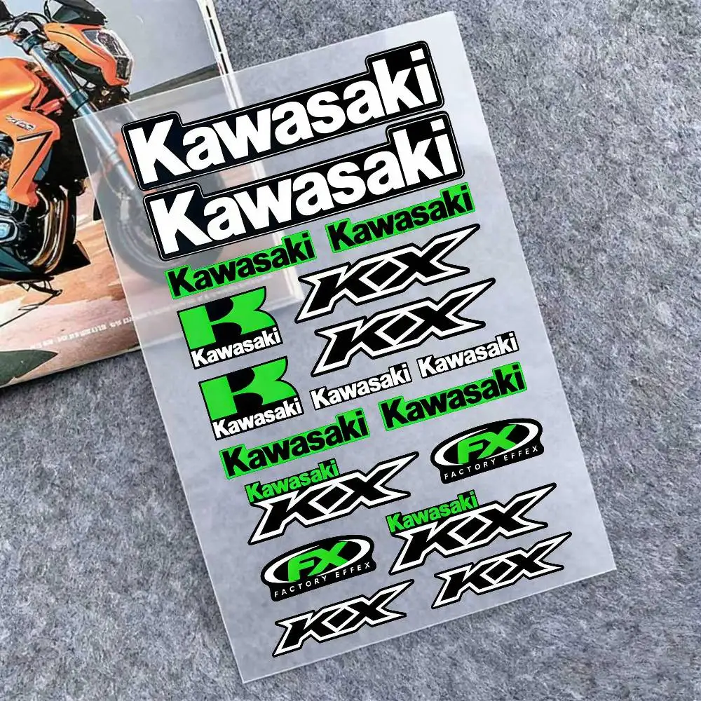 For Kawasaki Stickers Moto Sticker Auto Body Bumper Windows Motorcycle Laptop Walls Vinyl Decal Car Tuning Accessories