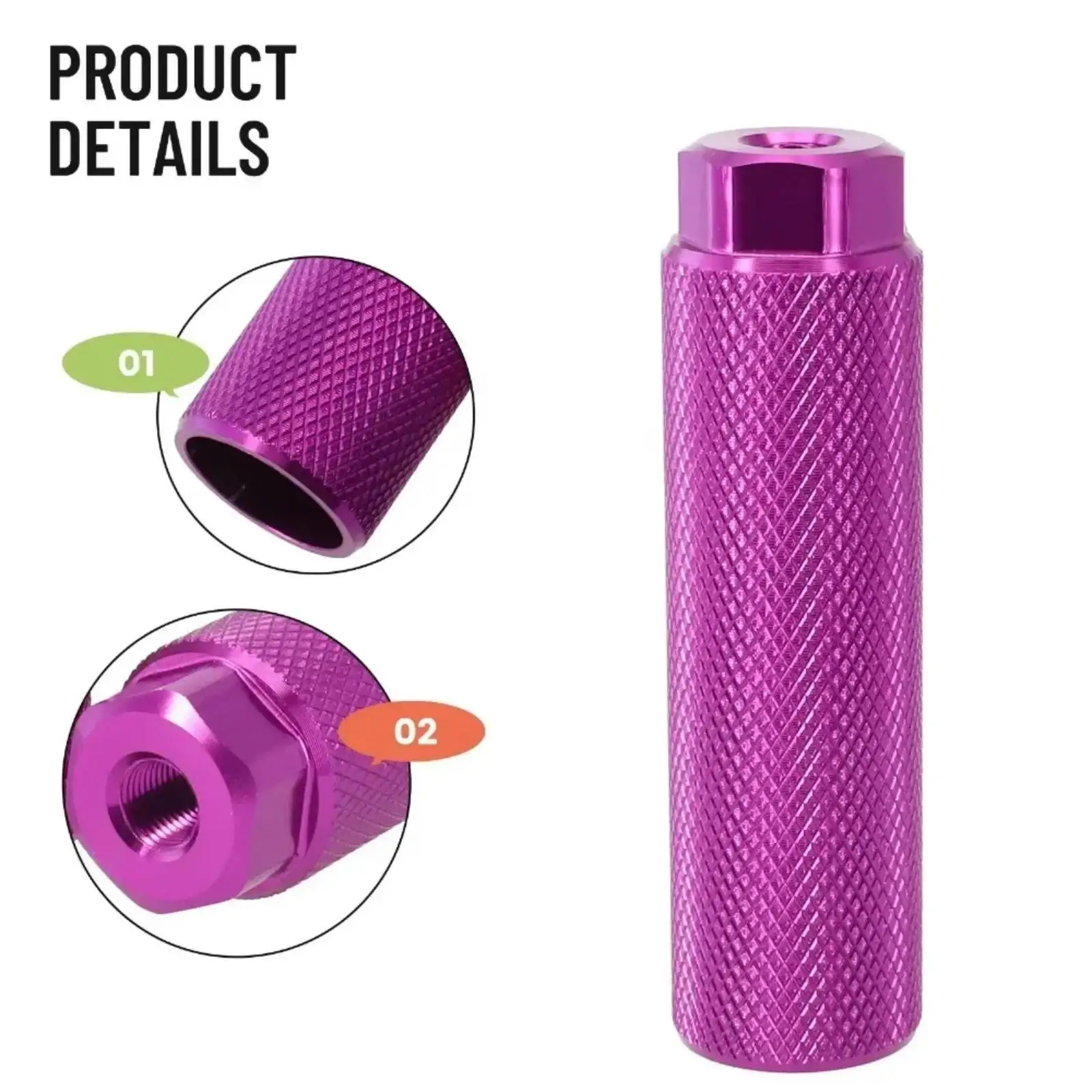 Bicycle Anti Skid Pegs Lead Foot For BMX Bike Fit 3/8'' Axle Footrest-Lever Bike Pegs Aluminum Alloy Bicycle Accessories