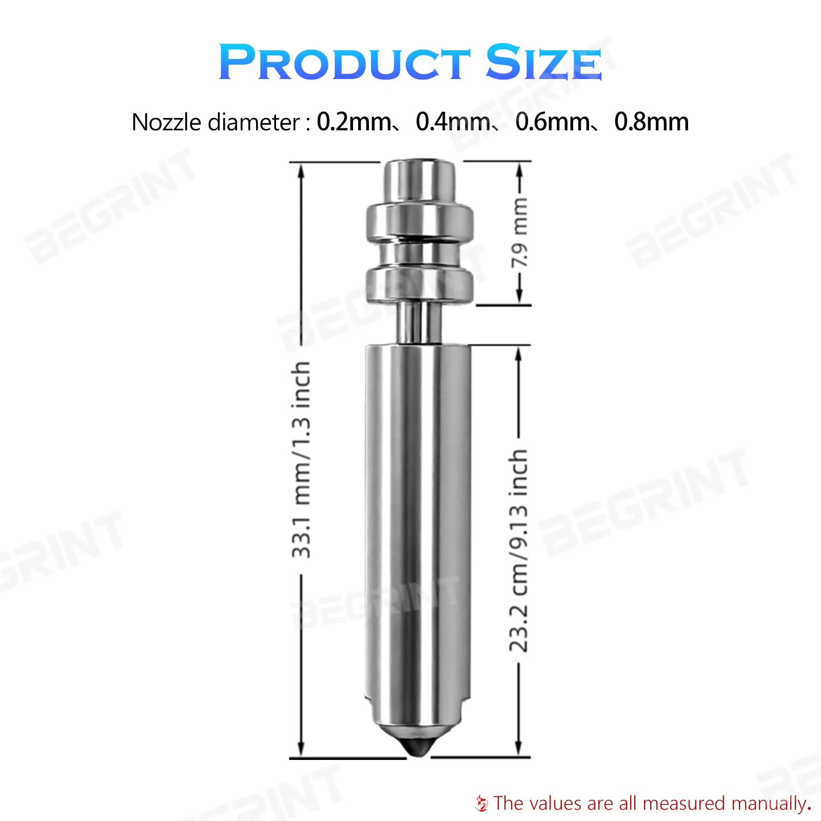 For Anycubic Kobra X/Kobra 4 Hot End Nozzle 0.2/0.6/0.8/0.4mm Heatbreak KX One-Piece Hotend Bimetal Nozzles 3D Printer Parts