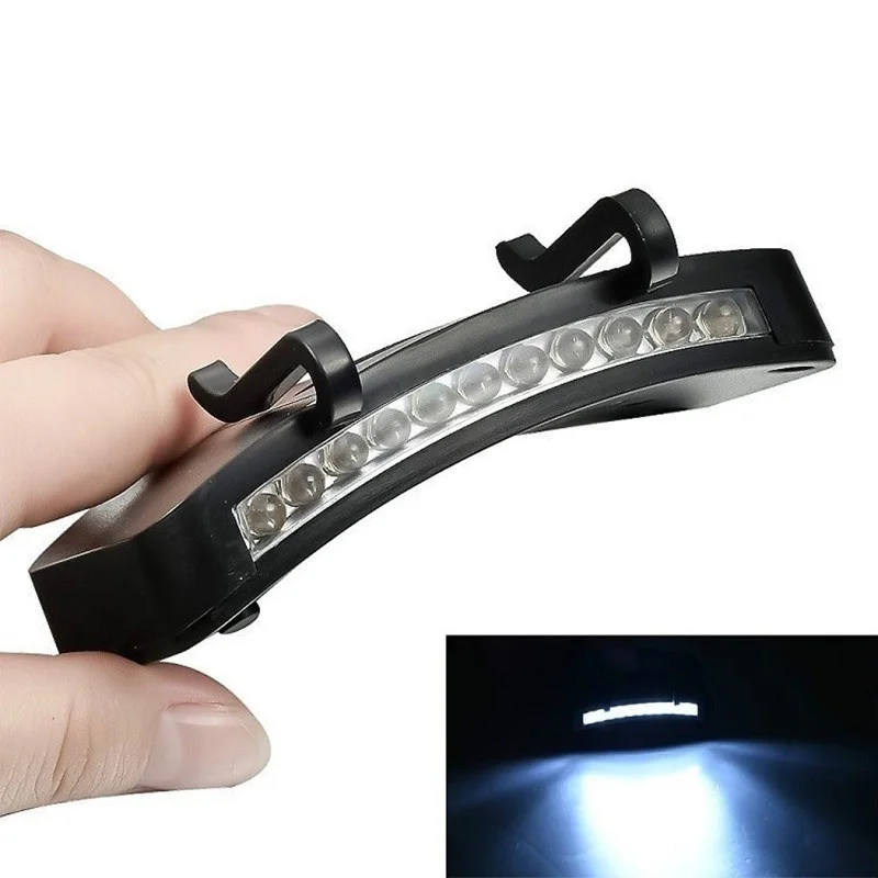 Outdoor LED Hat Clip Light Super Bright Headlamp Clip on Cap Hat Torch for Fishing Camping Hunting