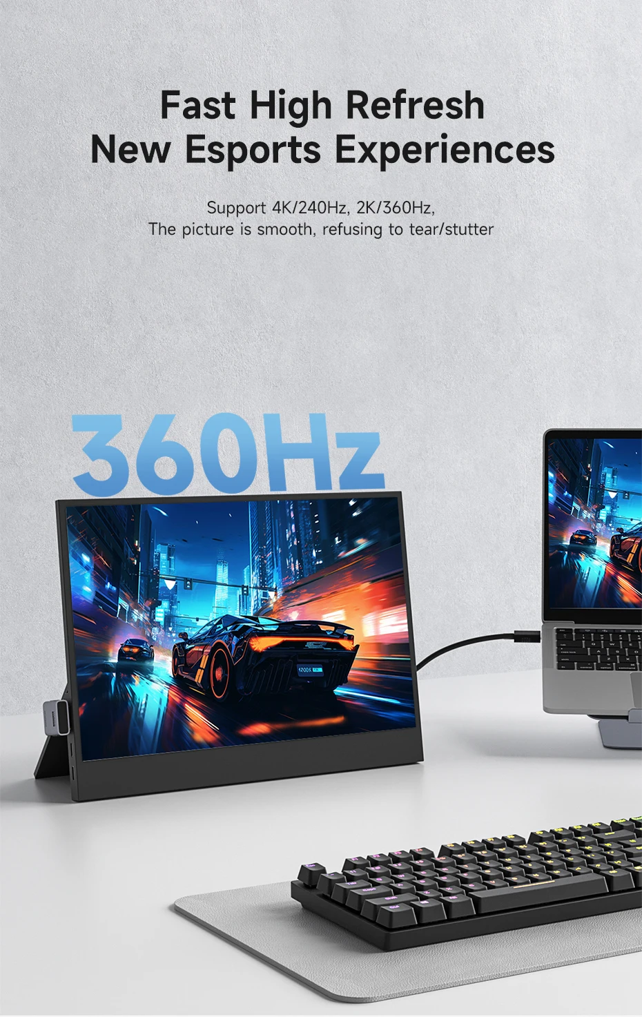 Hagibis Mini HDMI to HDMI Adapter Right Angle 90 Degree Male to Female Mini HDMI Connector L Shape Converter High Refresh Rate